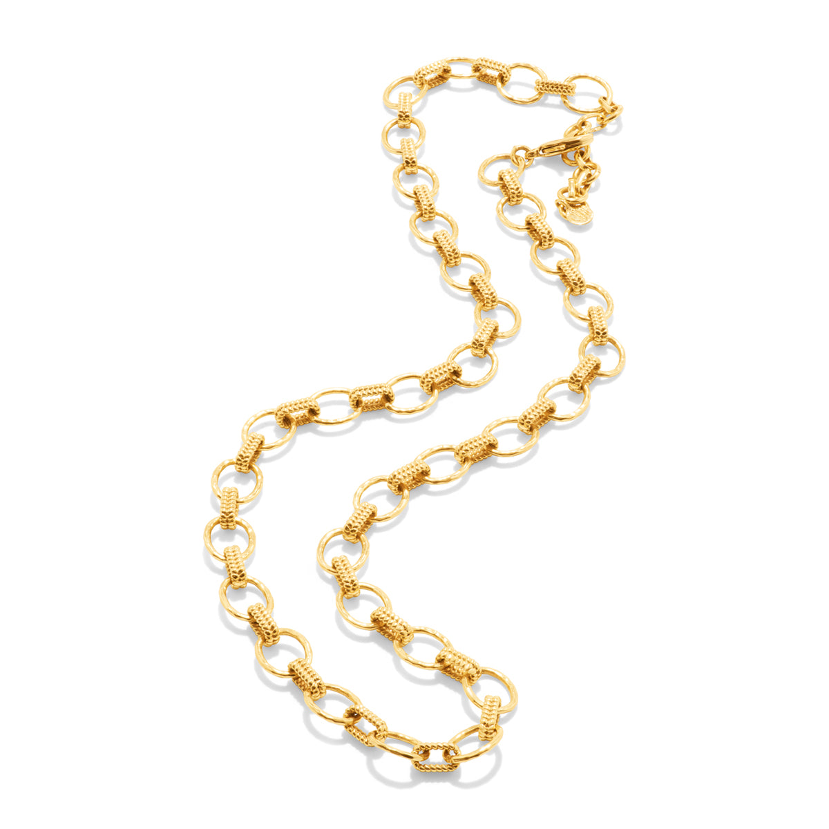 Cleopatra Small Link Necklace. 16+2 - Gold - Image 4