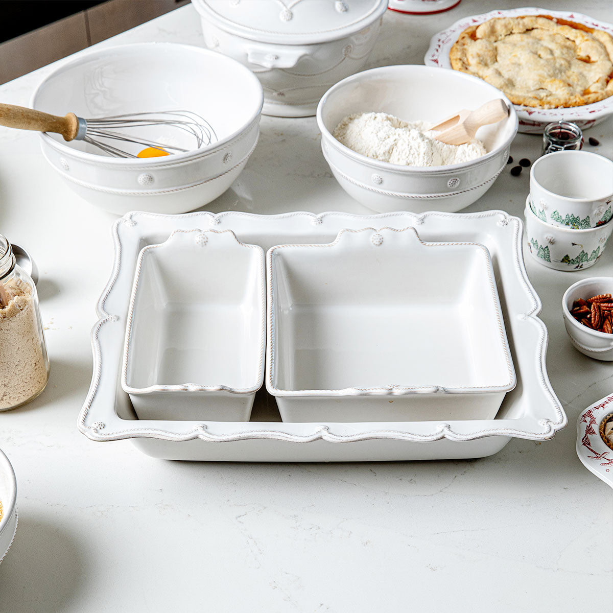 Berry & Thread Baking Set/3pc - Whitewash - Image 3