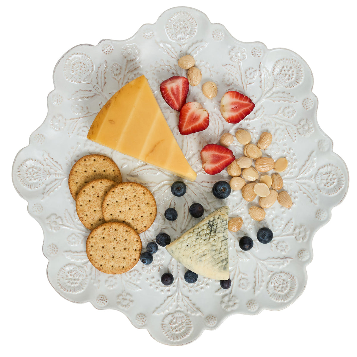 Berry & Thread Thistle Charger/Platter - Whitewash - Image 2