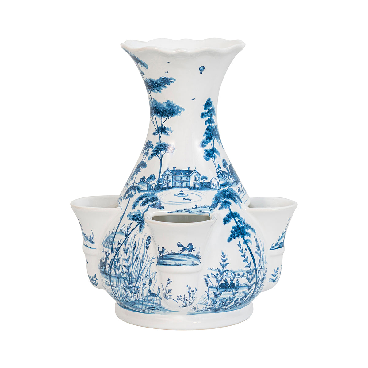Country Estate 11.5 Tulipiere Vase - Delft Blue - Image 4
