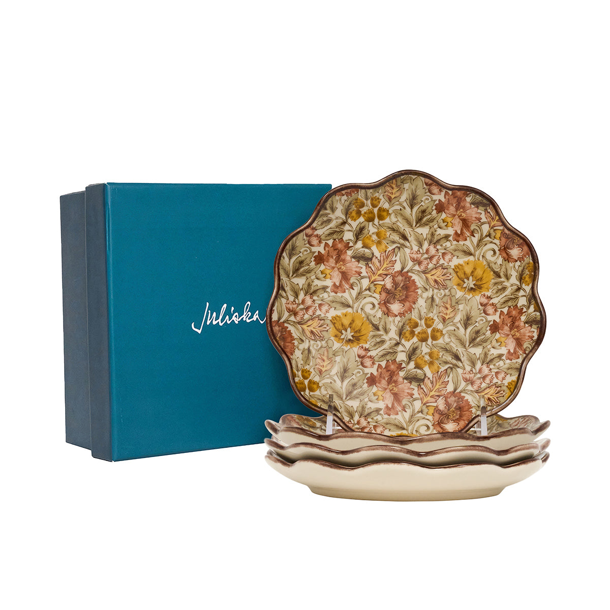 Willa Cocktail Plate Set/4 - Amber - Image 2