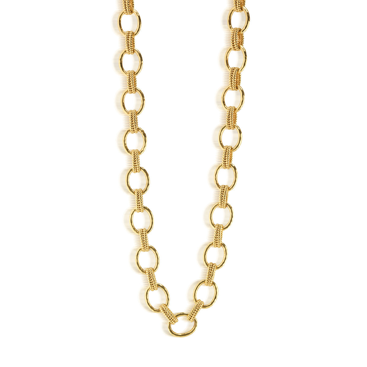 Cleopatra Regal Link Necklace. 32 - Gold