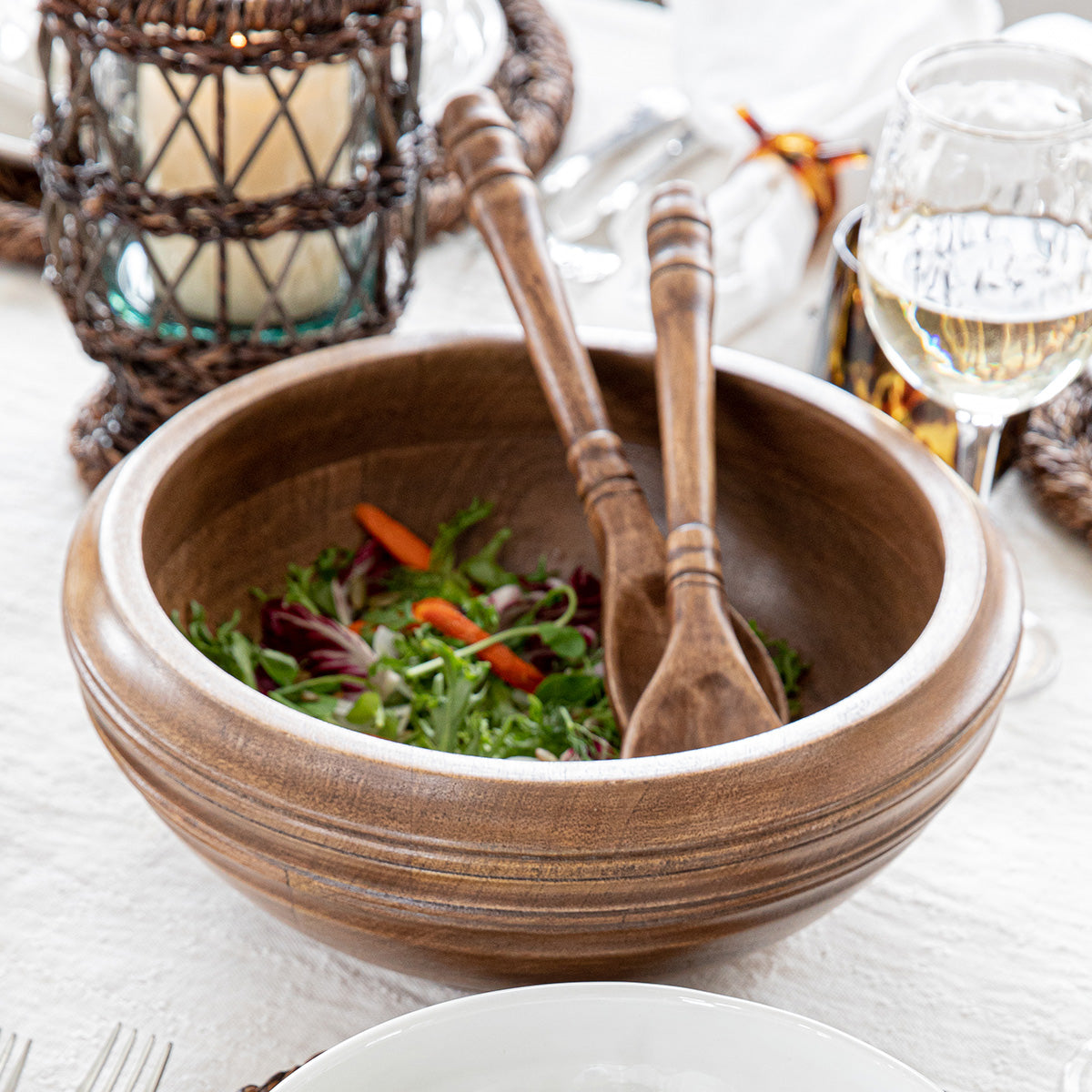 Bilbao Wood Salad Server Set/2pc - Image 2