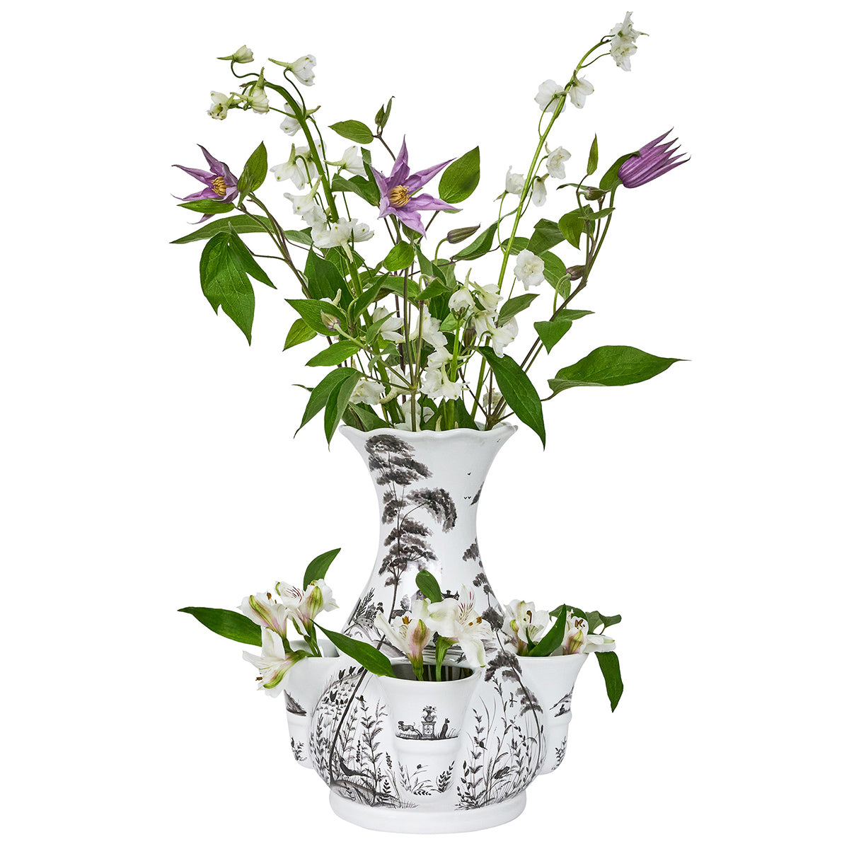 Country Estate 11.5 Tulipiere Vase - Flint Grey - Image 2