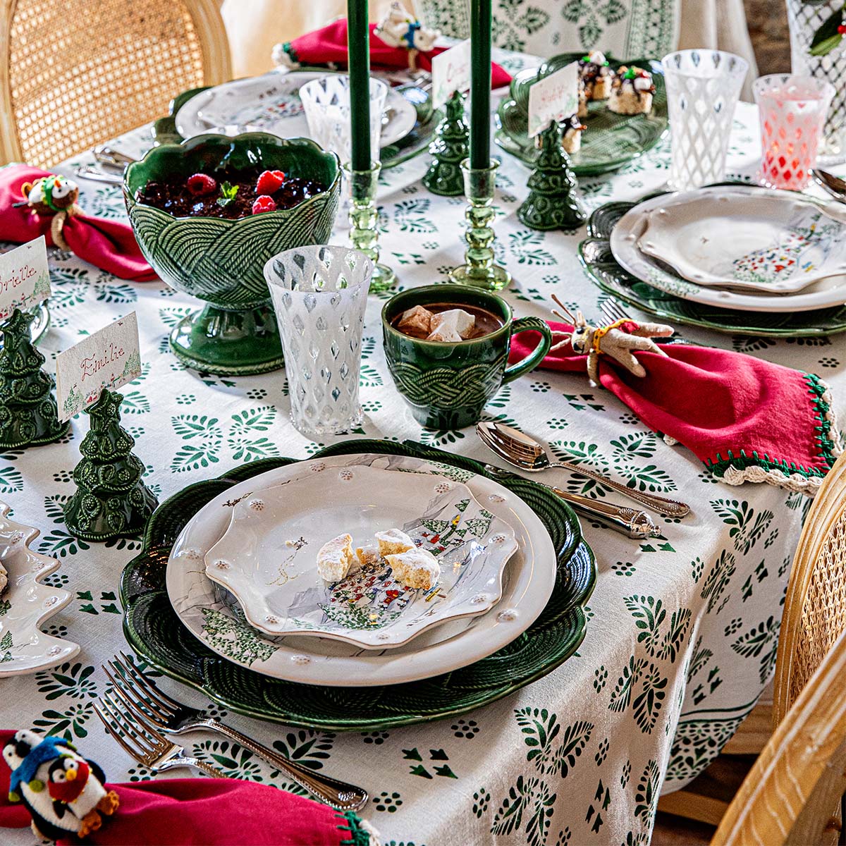Iberian Border 60 x 120 Tablecloth - Evergreen - Image 4