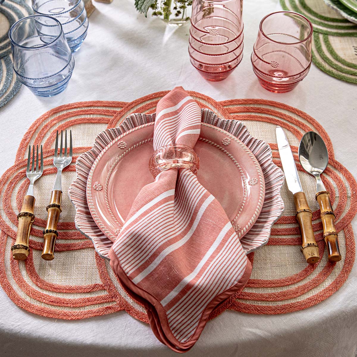 Provence Napkin Ring Set/4 - Blush - Image 6