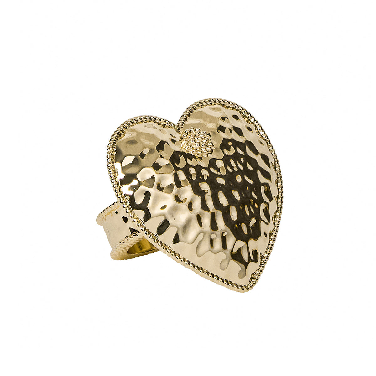Berry & Thread Heart Napkin Ring Set/4 - Gold - Image 5