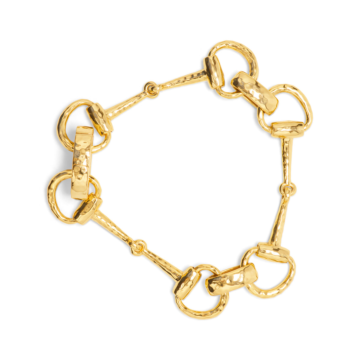 Equestrian Snaffle Bit Bracelet. 8 - Gold