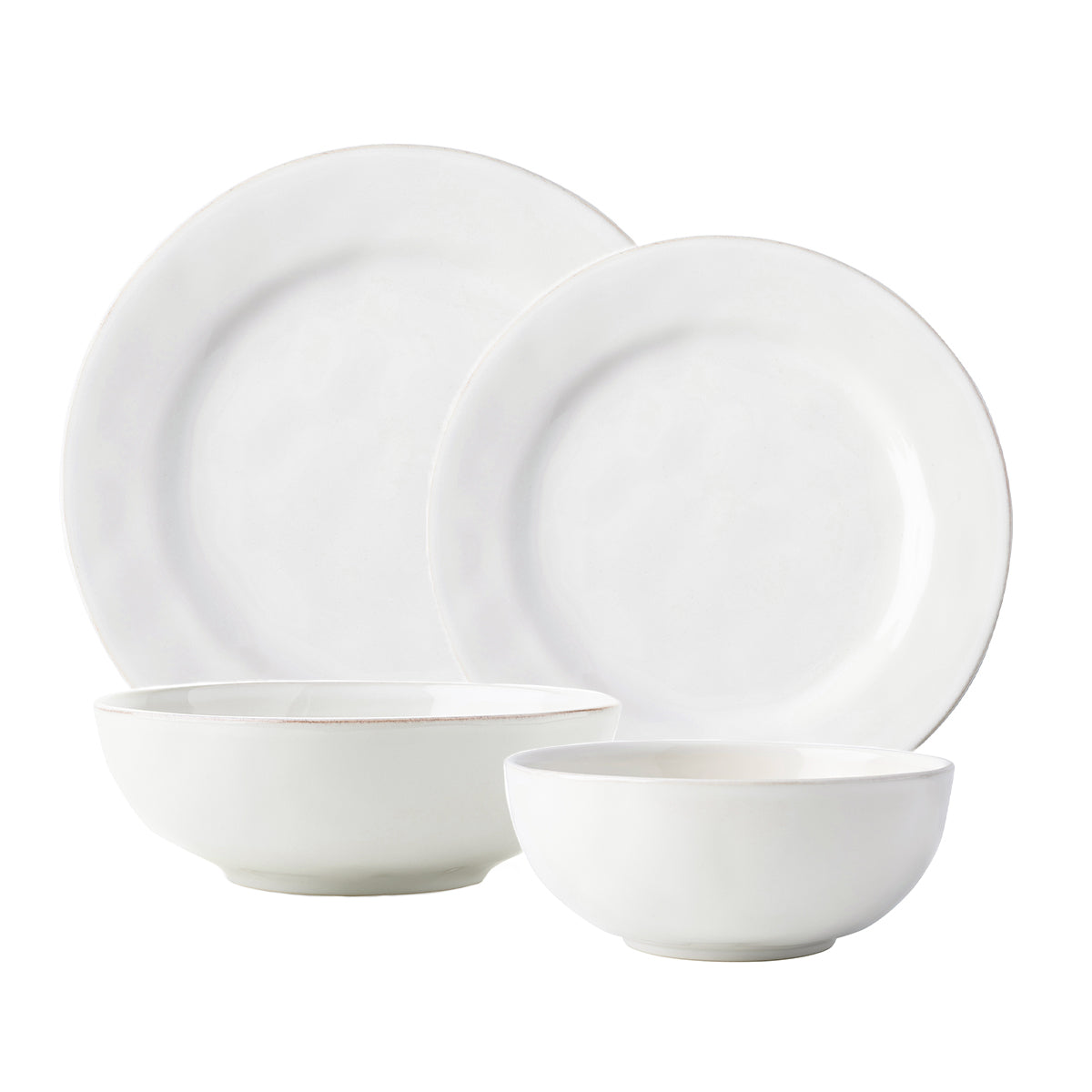 Puro 4pc Place Setting - Whitewash