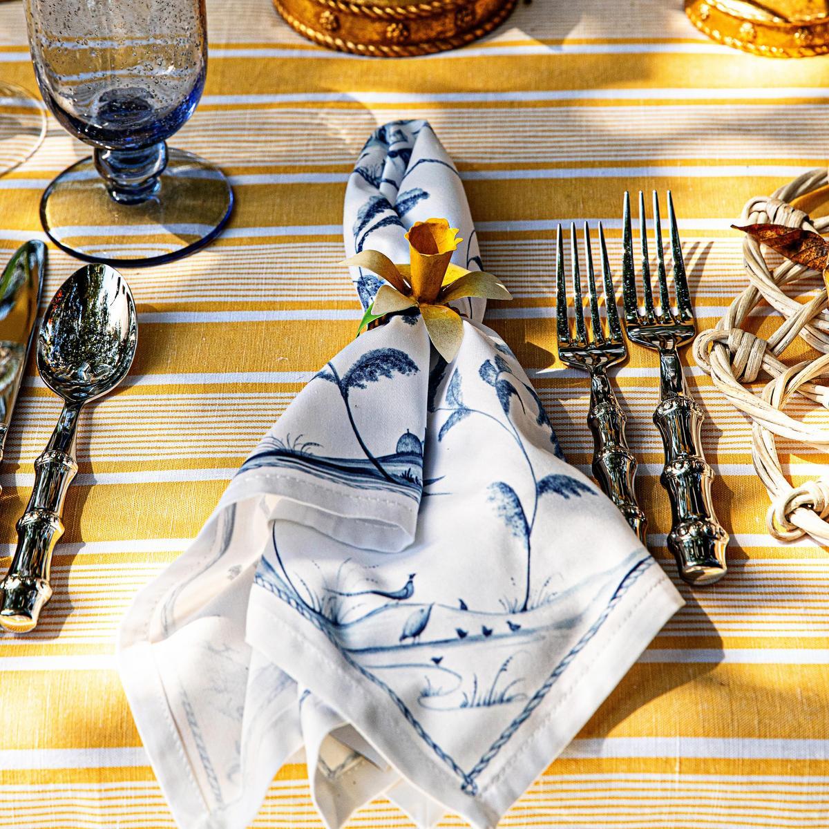 Country Estate Napkin Set/4 - Delft Blue - Image 3