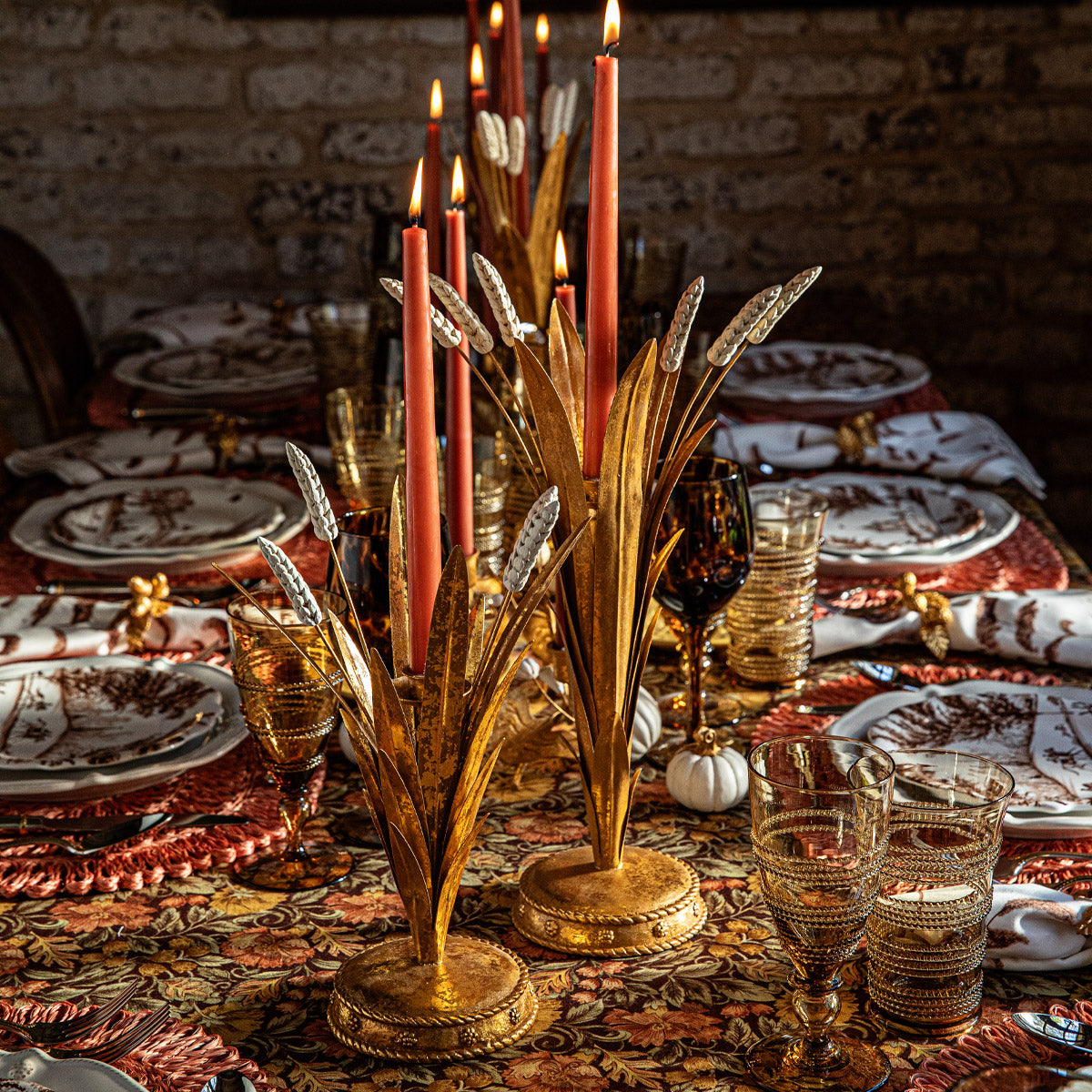 Forest Walk Wheat 17 Candlestick - Gold - Image 5