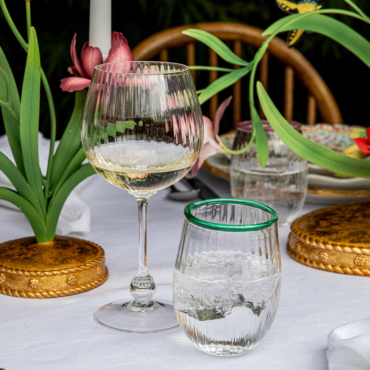 Nell Stemless Wine Glass - Watercress - Image 5