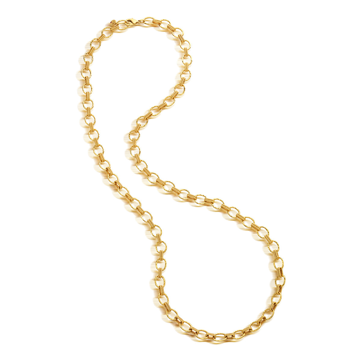 Cleopatra Small Link Necklace. 32 - Gold - Image 3