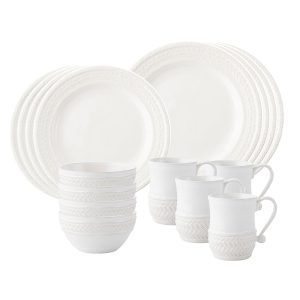 Le Panier 16pc Place Setting - Whitewash