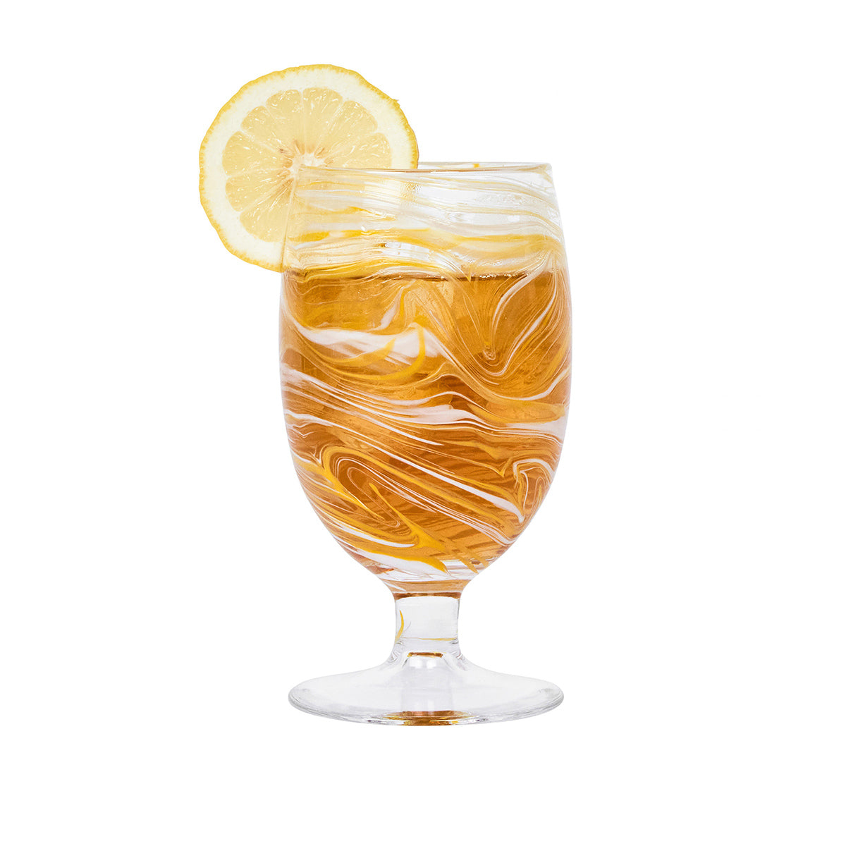 Puro Marbled Goblet - Yellow - Image 2