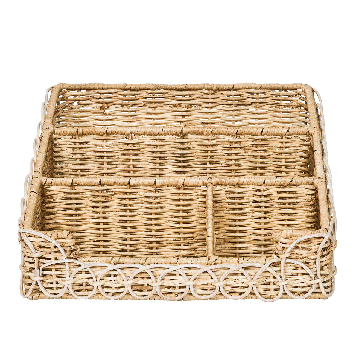Provence Rattan Stationery Holder - Whitewash - Image 3