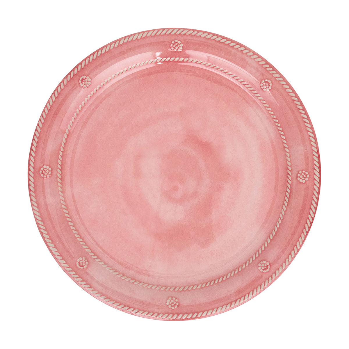 Berry & Thread Melamine Dinner Plate Set/4 - Coral - Image 3