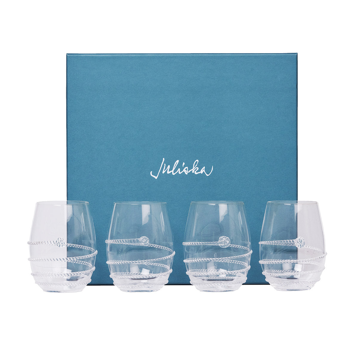 Amalia Stemless White Wine Glass Set/4 - Image 2