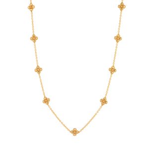 Berry Clover Double Sided Necklace. 28 - Gold