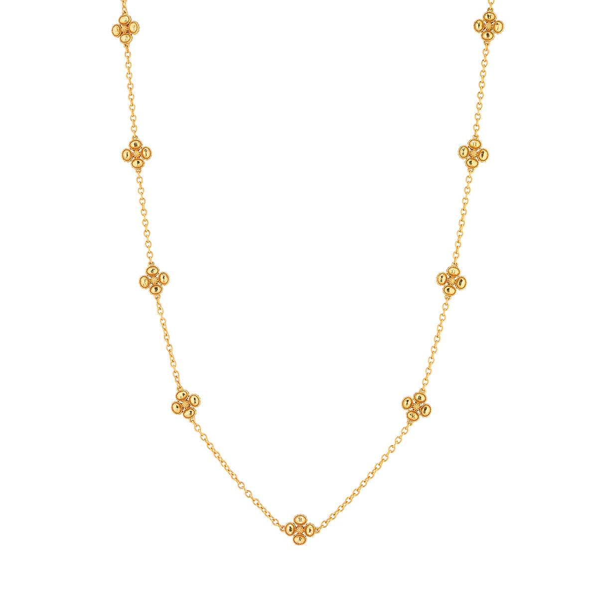Berry Clover Double Sided Necklace. 28 - Gold