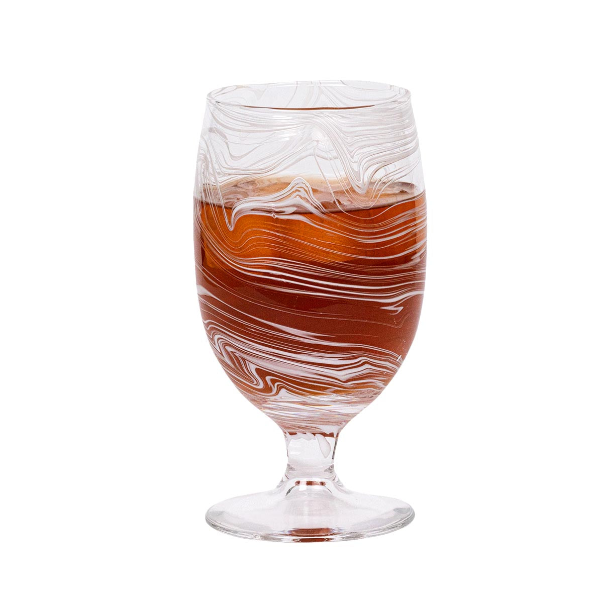 Puro Marbled Goblet - White - Image 2