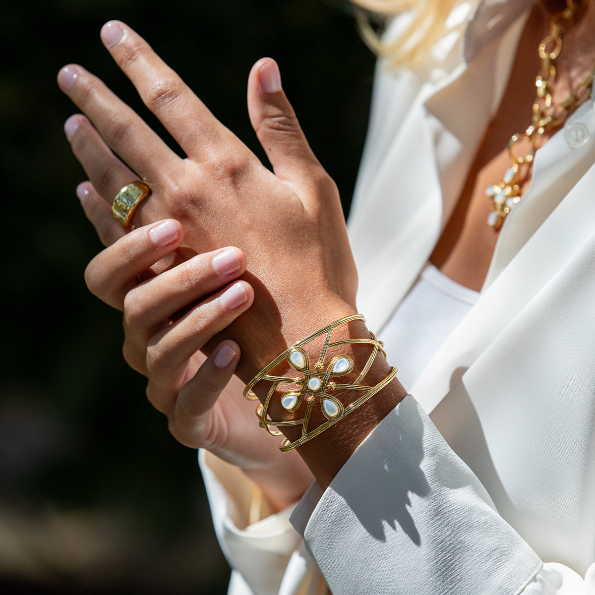 Monique Gem Cuff - MOP - Image 2