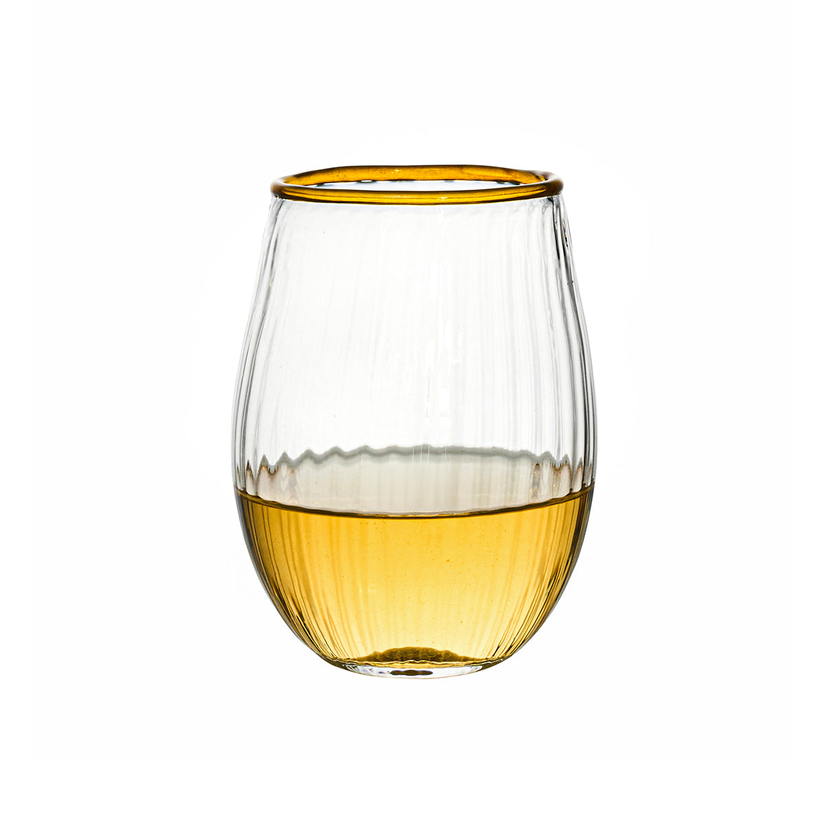 Nell Stemless Wine Glass - Daffodil - Image 2