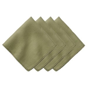Berry Scallop Napkin Set/4 - Sage