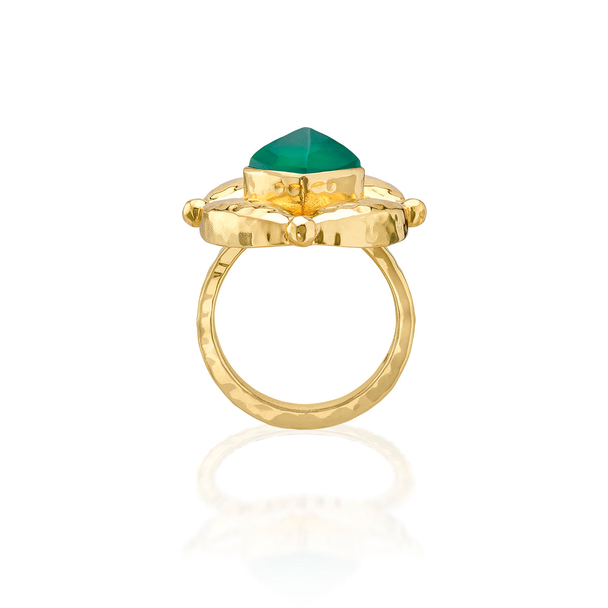 Mystic Eye Ring- Green Onyx - Image 3