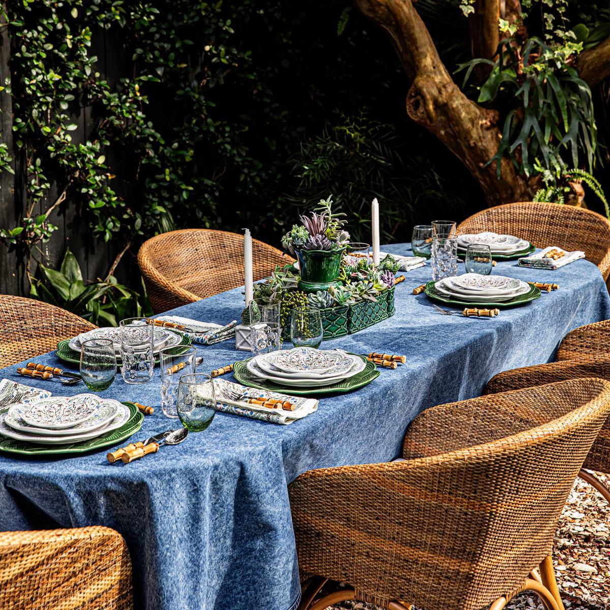 Denim 60 x 120 Tablecloth - Blue - Image 5