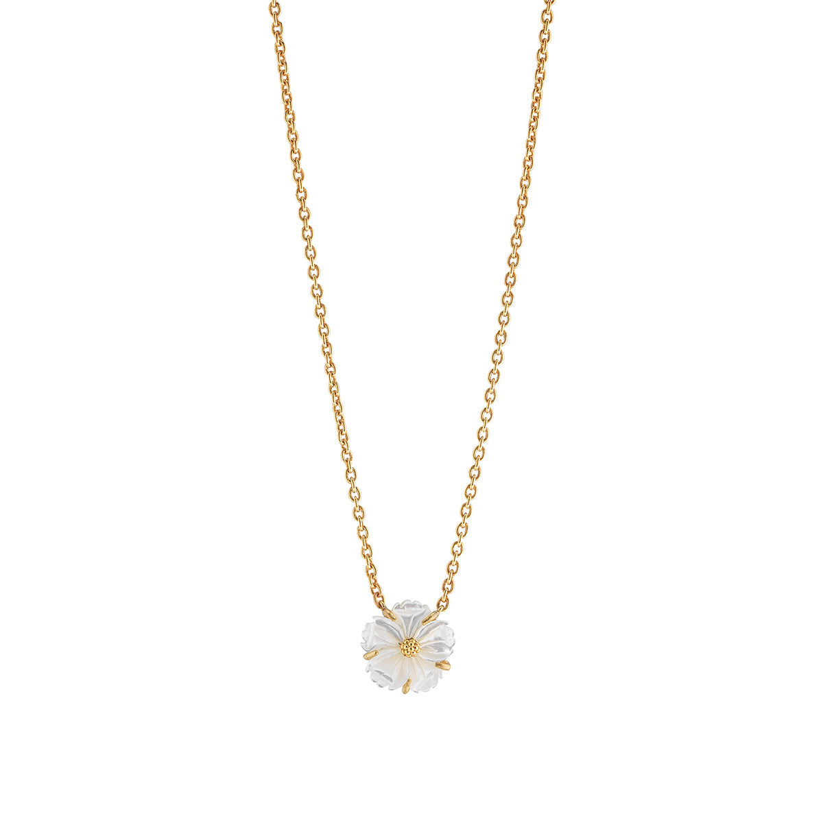 Mermaid Garden Petite Station Necklace. 16 - MOP