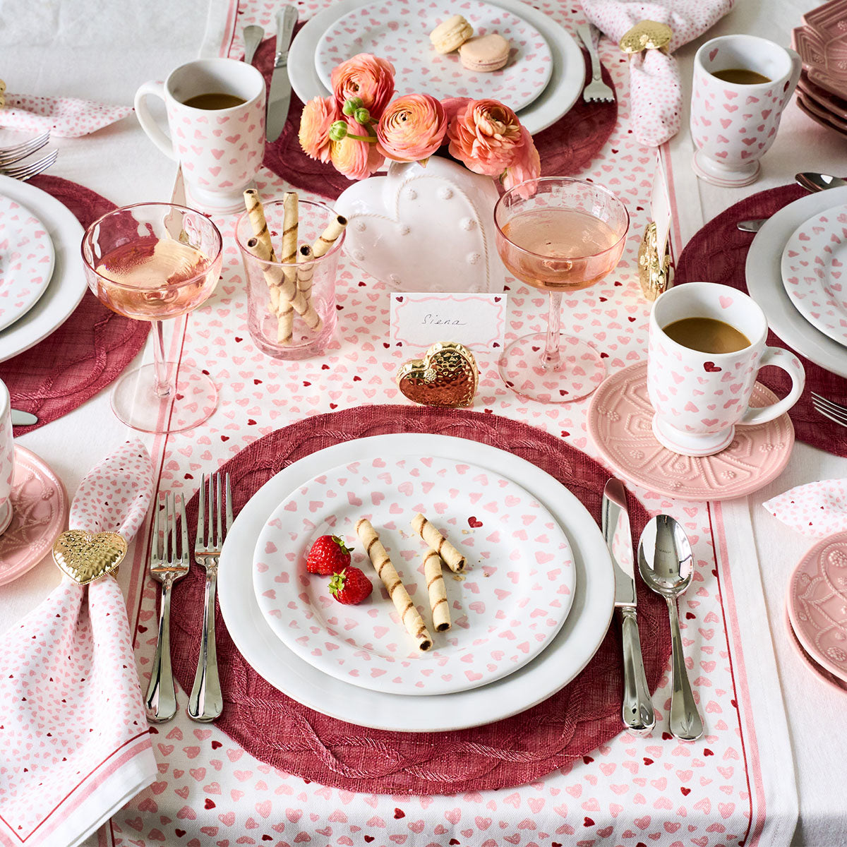 Love You More Napkin Set/4 - Pink - Image 6