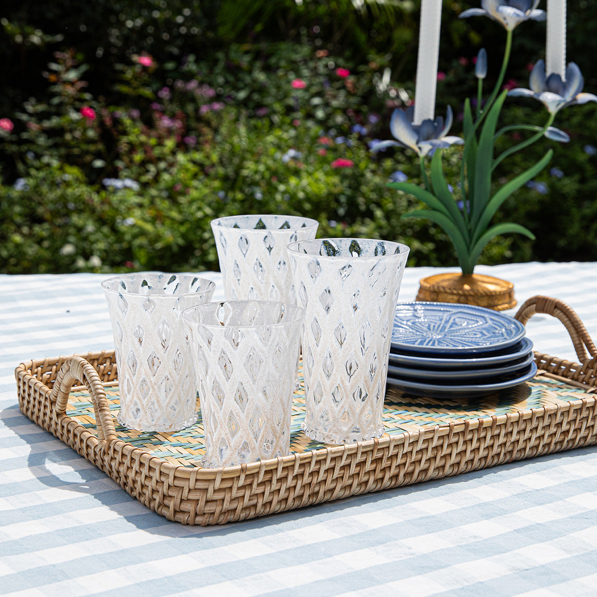 Trellis Small Tumbler - White - Image 4
