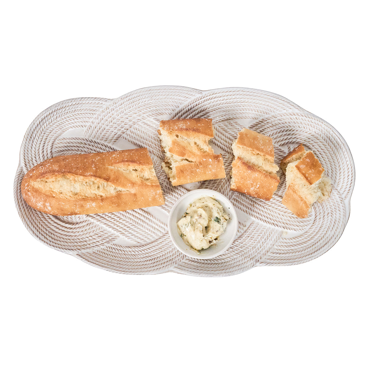 Le Panier Mystic Knot 15 Hostess Tray - Whitewash - Image 2