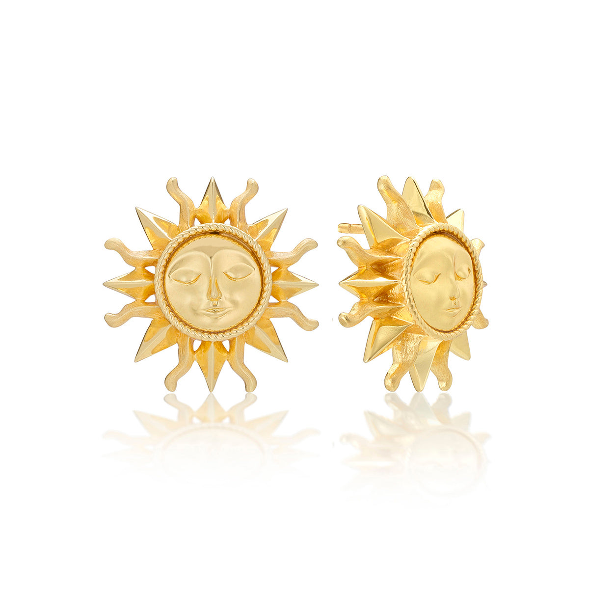 Soleil Stud Earrings - Gold