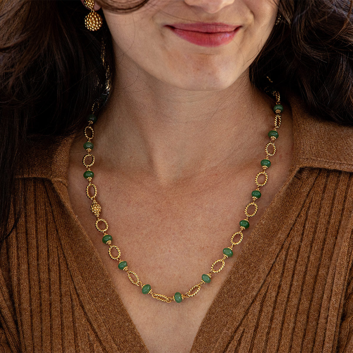 Bead Chain. 24 - Meadow Jade - Image 2