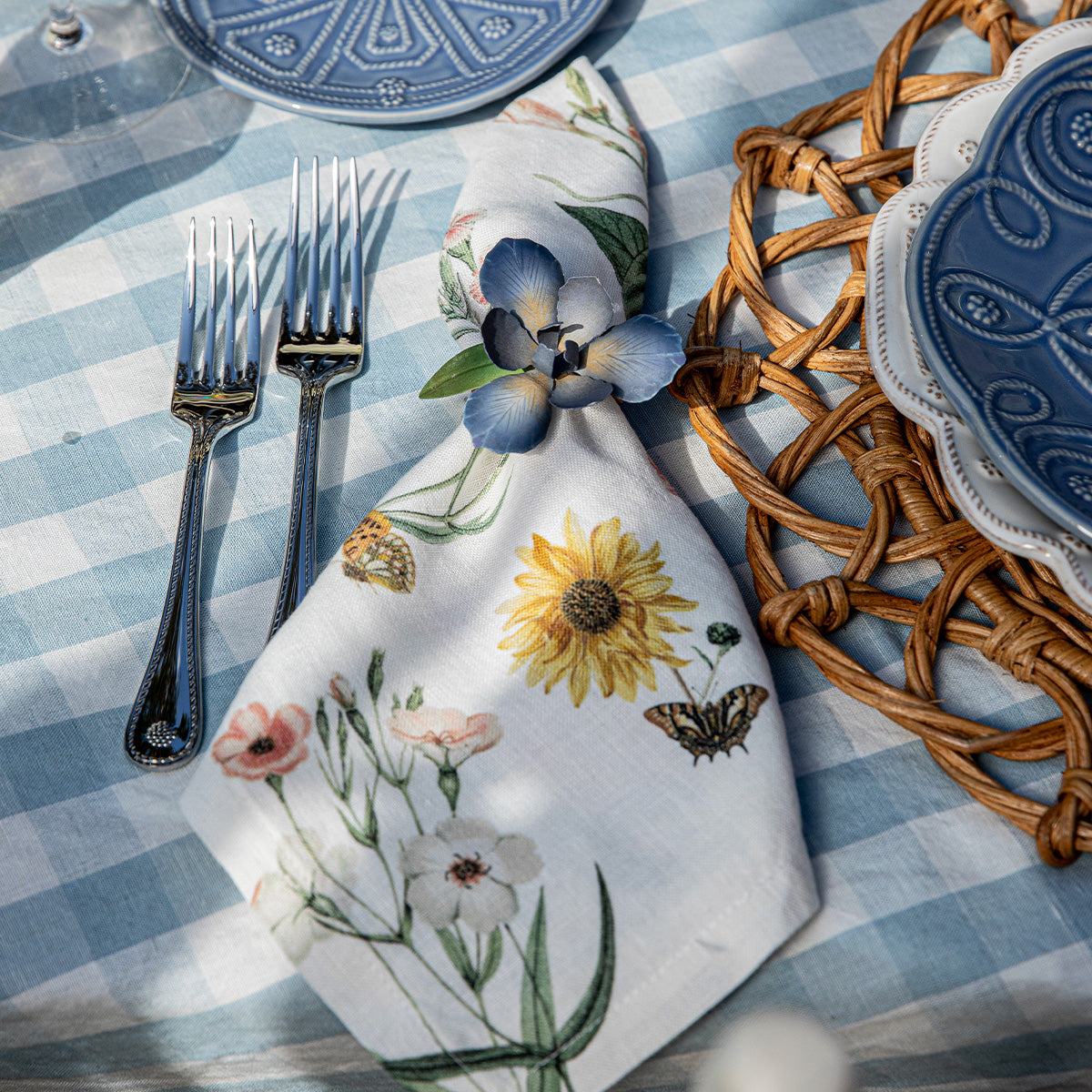 Floral Garden Napkin Set/4 - Multi - Image 5
