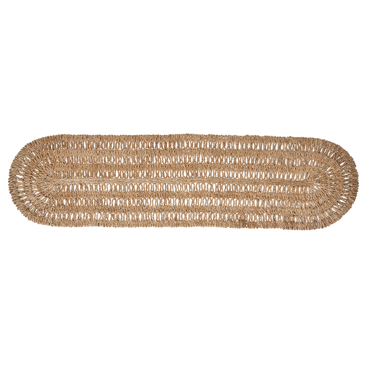Straw Loop 16 x 60 Table Runner - Natural