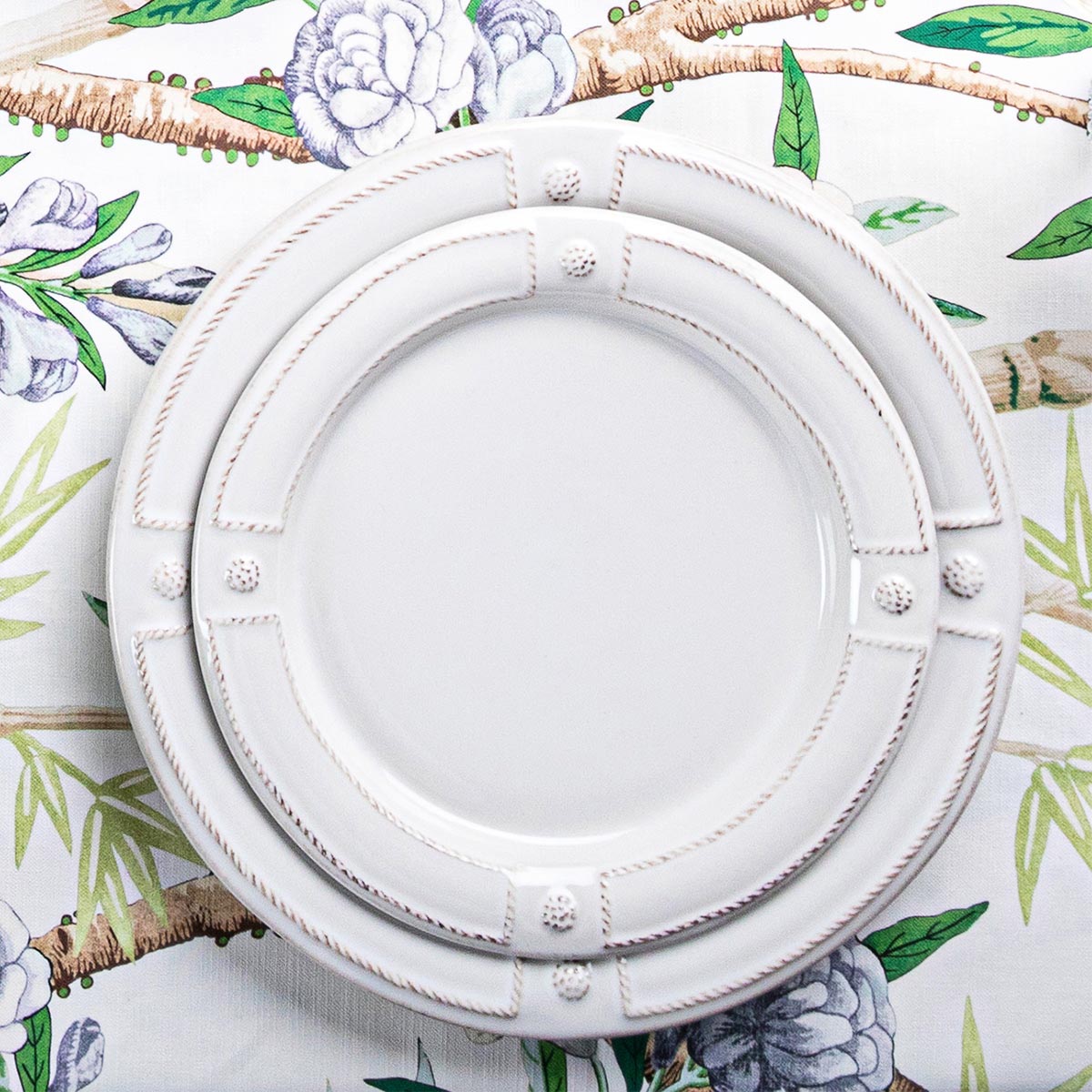 Berry & Thread French Panel Dessert/Salad Plate - Whitewash - Image 3