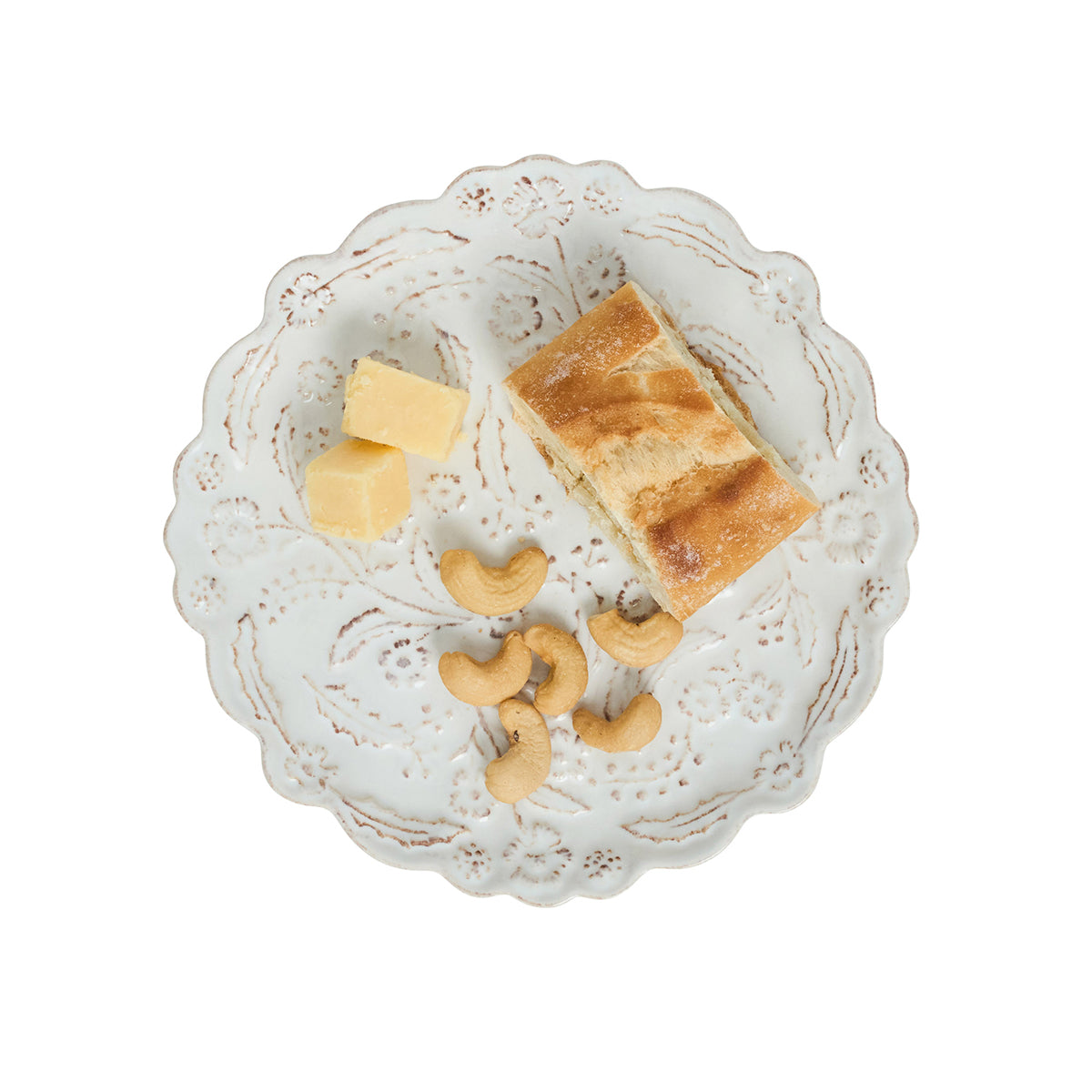 Berry & Thread Thistle Cocktail Plate Set/4 - Whitewash - Image 3
