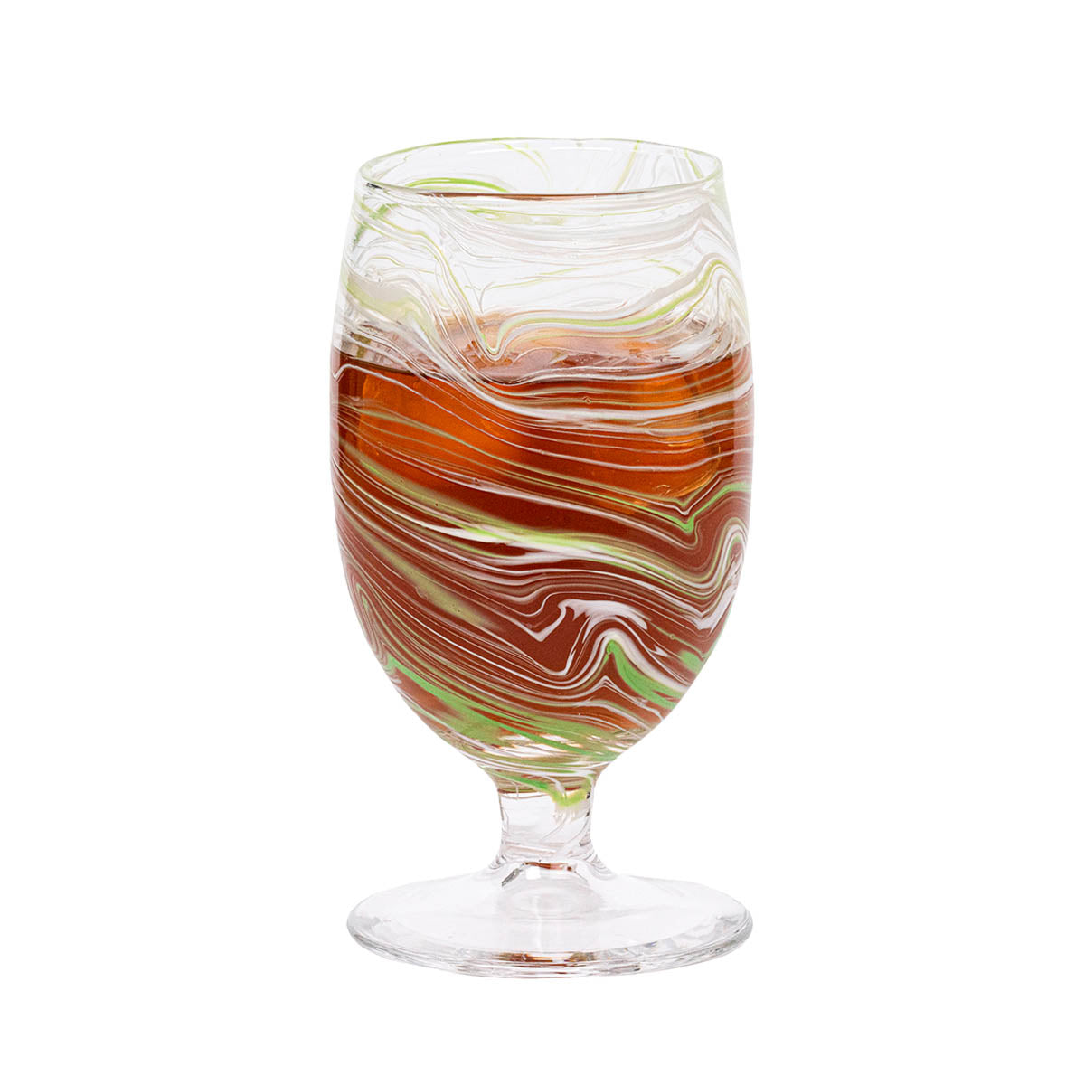 Puro Marbled Goblet - Green - Image 2