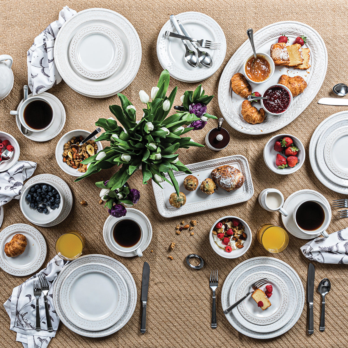 Le Panier 4pc Place Setting - Whitewash - Image 2