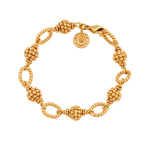 Berry Bead Bracelet - 7+2 - Gold
