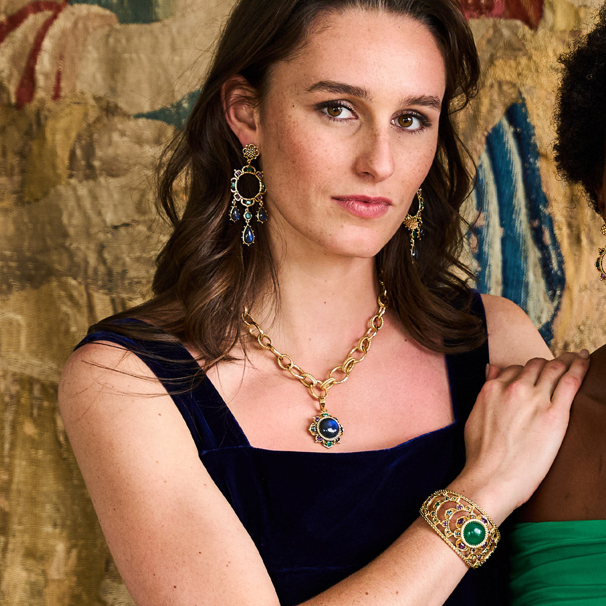 Contessa Belle Nuit Dangle Earrings - Multi - Image 5