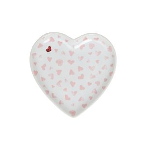 Love You More 7 Heart Tray - Pink