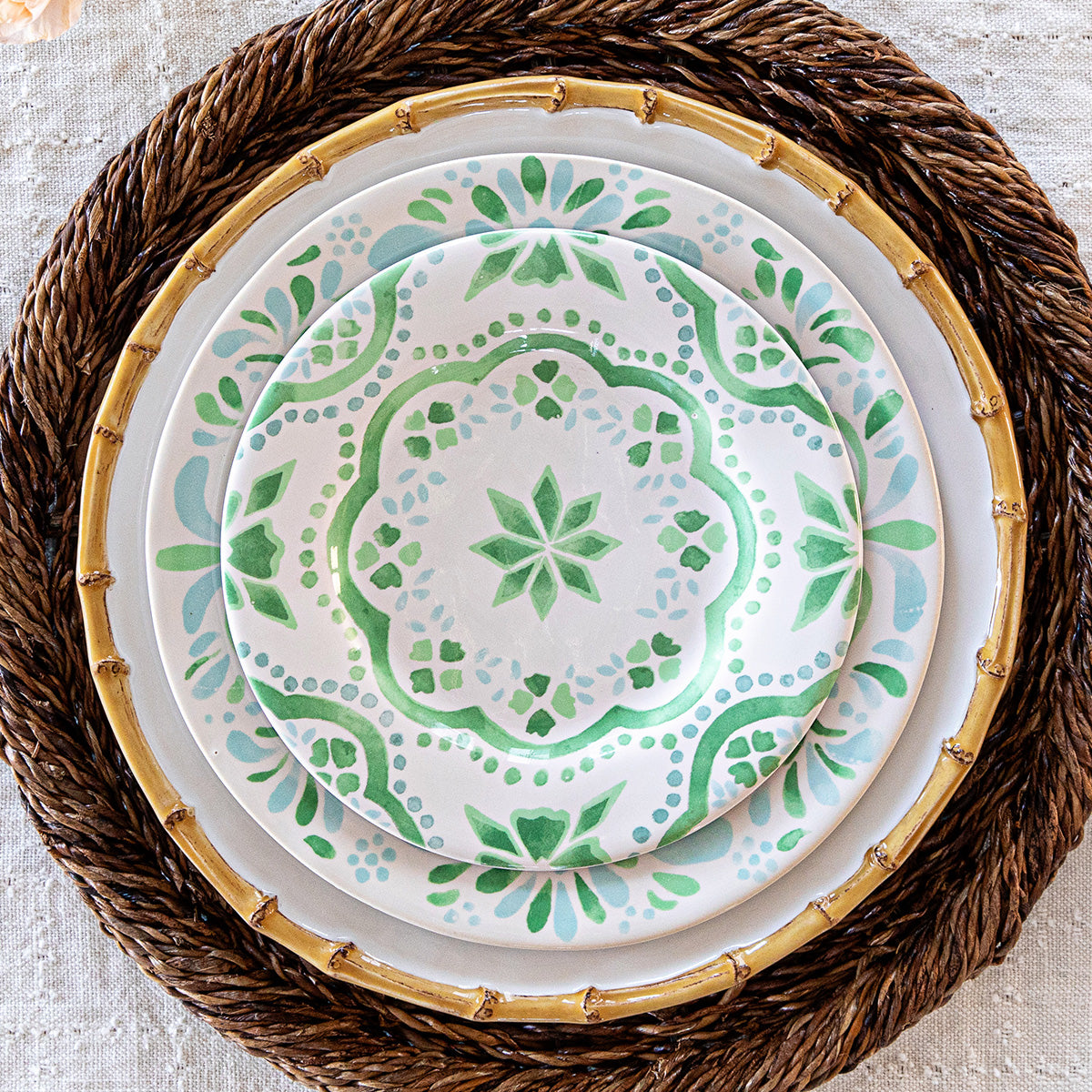 Iberian Side/Cocktail Plate - Sage - Image 4