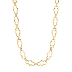 Maharani Grande Chain Necklace. 17+2 - Clear Cubic Zirconia