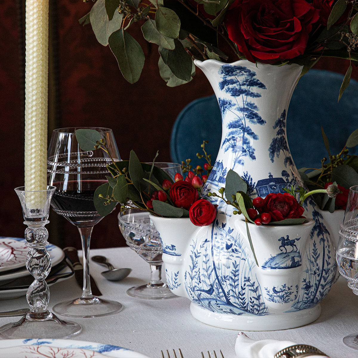 Country Estate 11.5 Tulipiere Vase - Delft Blue - Image 7