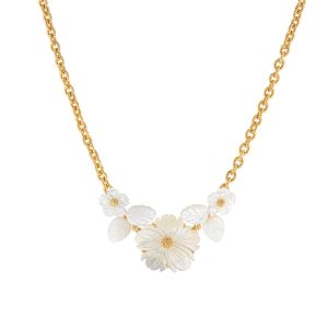 Mermaid Garden Bouquet Necklace. 16 - MOP