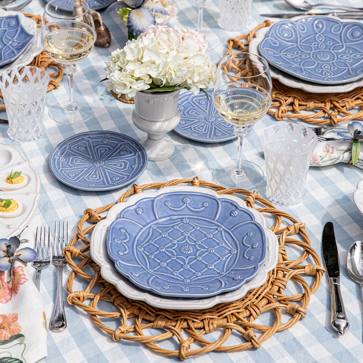 Jardins du Monde Dessert/Salad Plate Assorted Set/4 - Chambray - Image 5